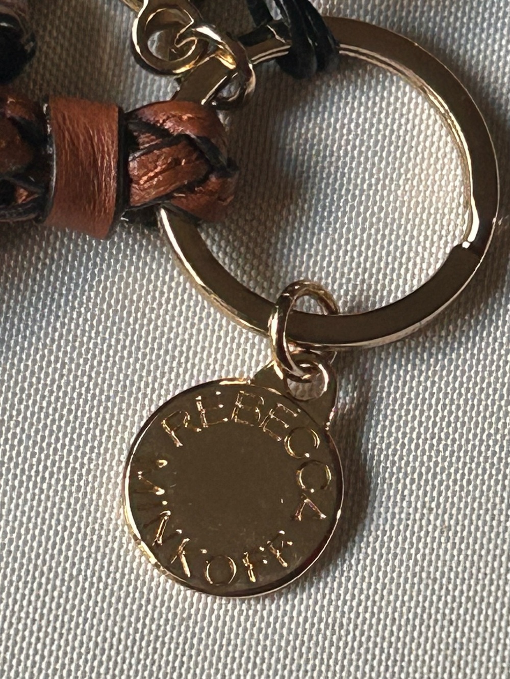 Rebecca Minkoff Multicolor Leather Tassel KEYCHAIN or bag charm NWT - Picture 7 of 9